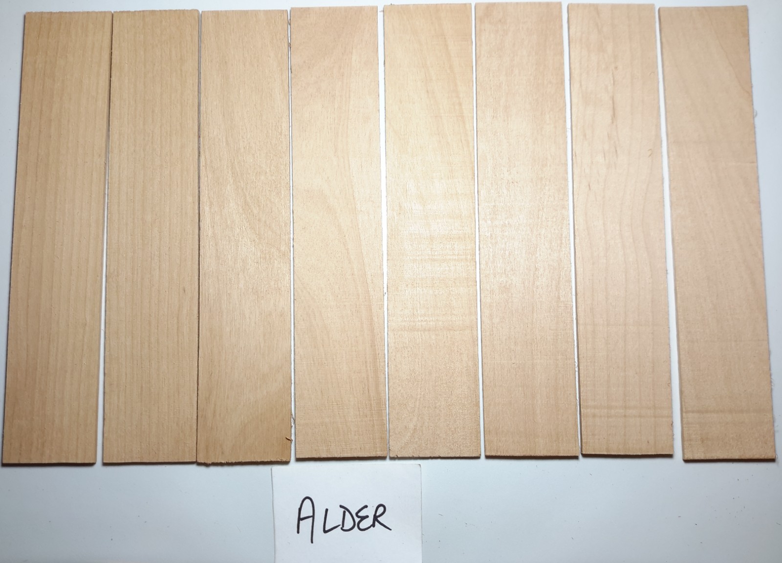 Unsanded Craft Wood, Knife Scales, Bookmarks U Pick Species 1/8″ x 1 5/8″ x 8″