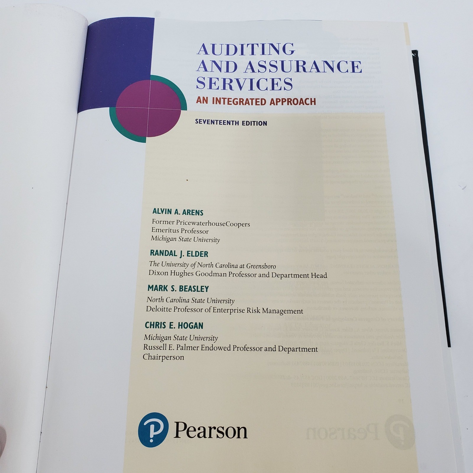 Auditing and Assurance Services Textbook 17th Edition Pearson