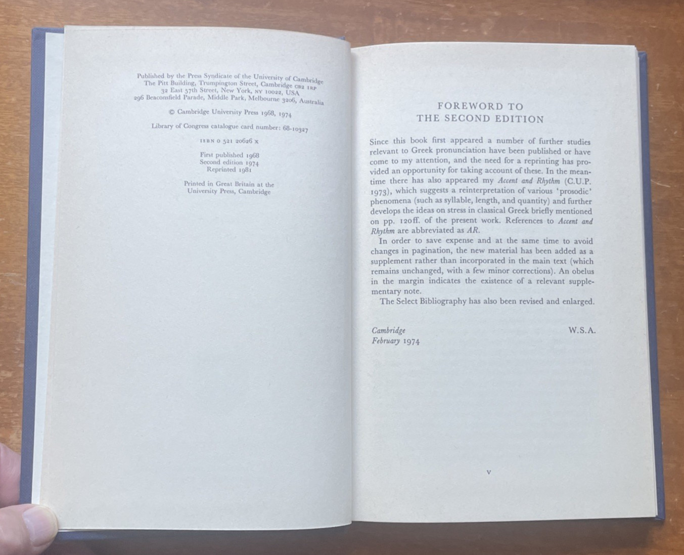 Vox Graeca: A Guide to the Pronunciation of Classical Greek by W. Sydney Allen