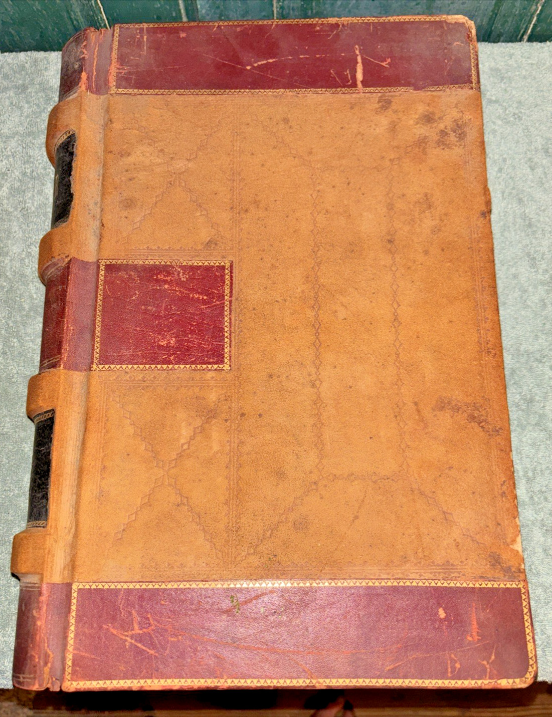 Huge Antique 1905 Ledger (Howard R. Rohn of Garfield, Berks Co. PA)
