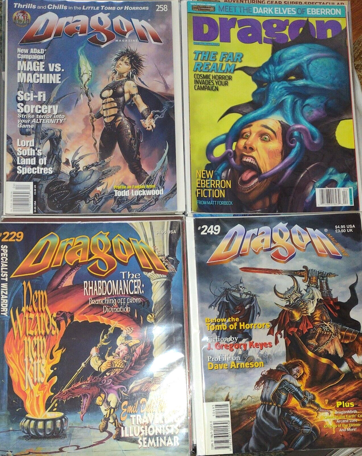 🐉Dragon Magazine 🐉 *U Pick Your Lot* All Vintage Most w/ Inserts ⚔️🪄TSR D&D☠️