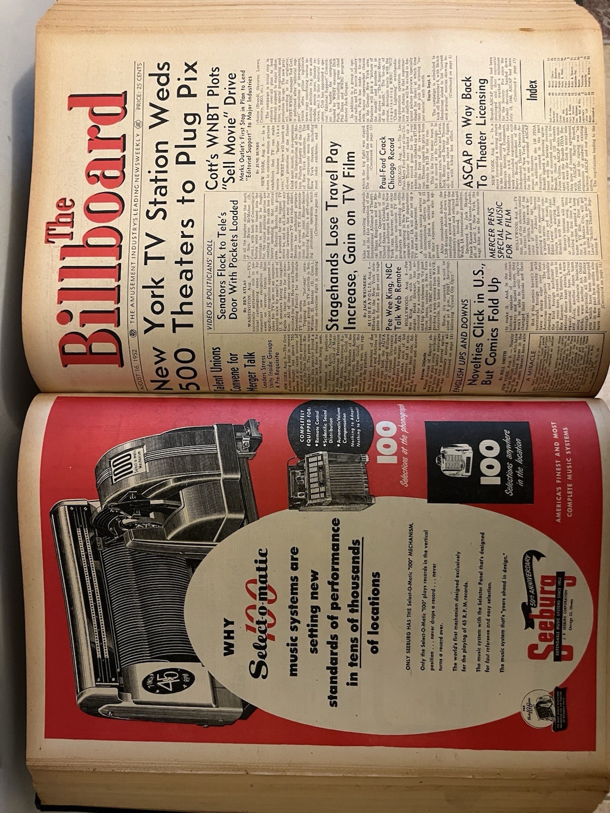 Bound Jul-Sep 1952 The Billboard Magazine