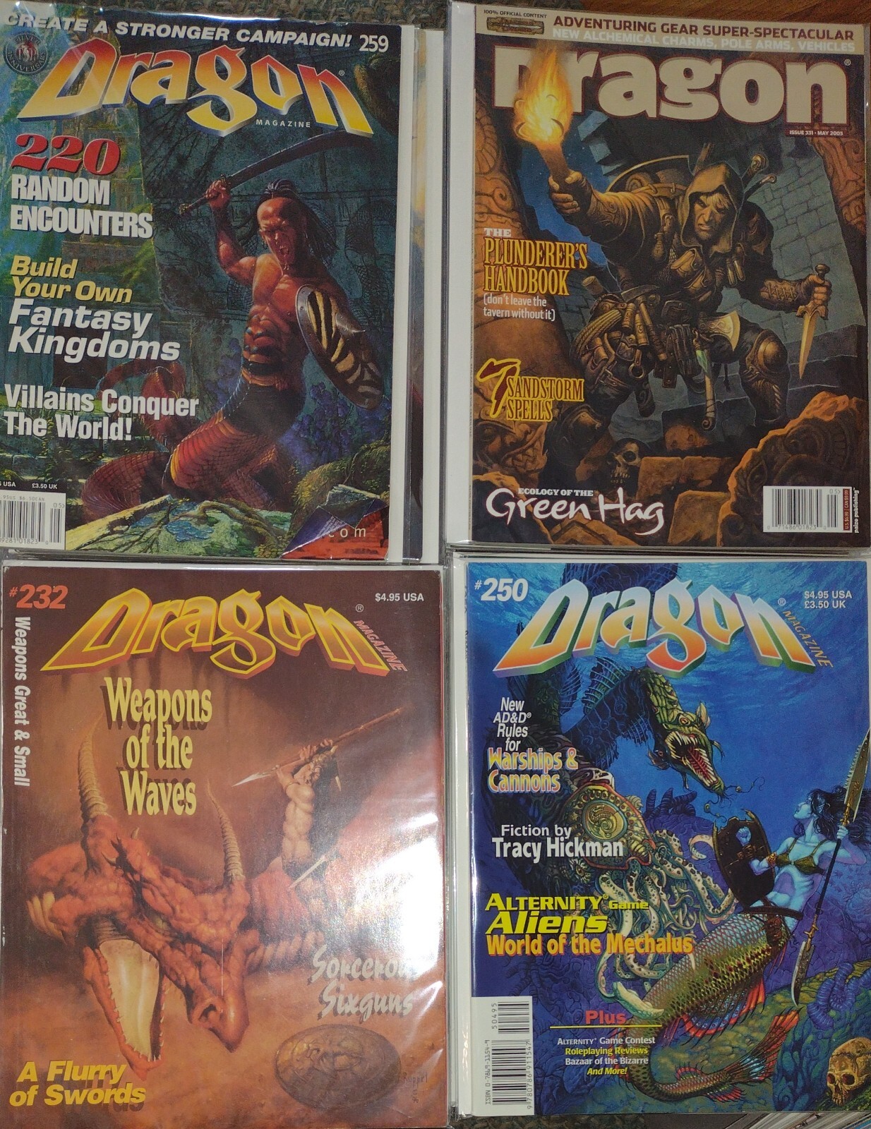🐉Dragon Magazine 🐉 *U Pick Your Lot* All Vintage Most w/ Inserts ⚔️🪄TSR D&D☠️