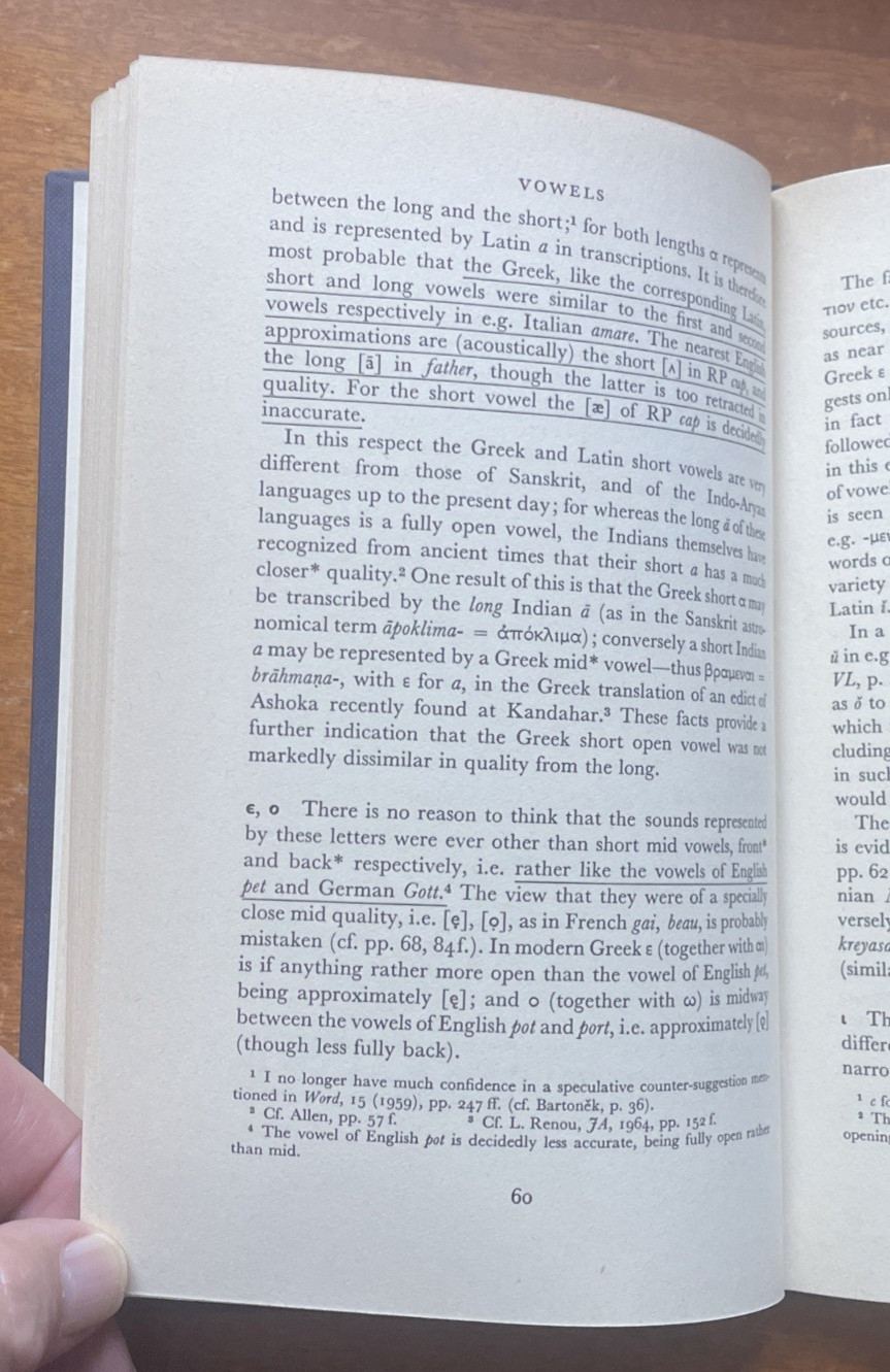 Vox Graeca: A Guide to the Pronunciation of Classical Greek by W. Sydney Allen