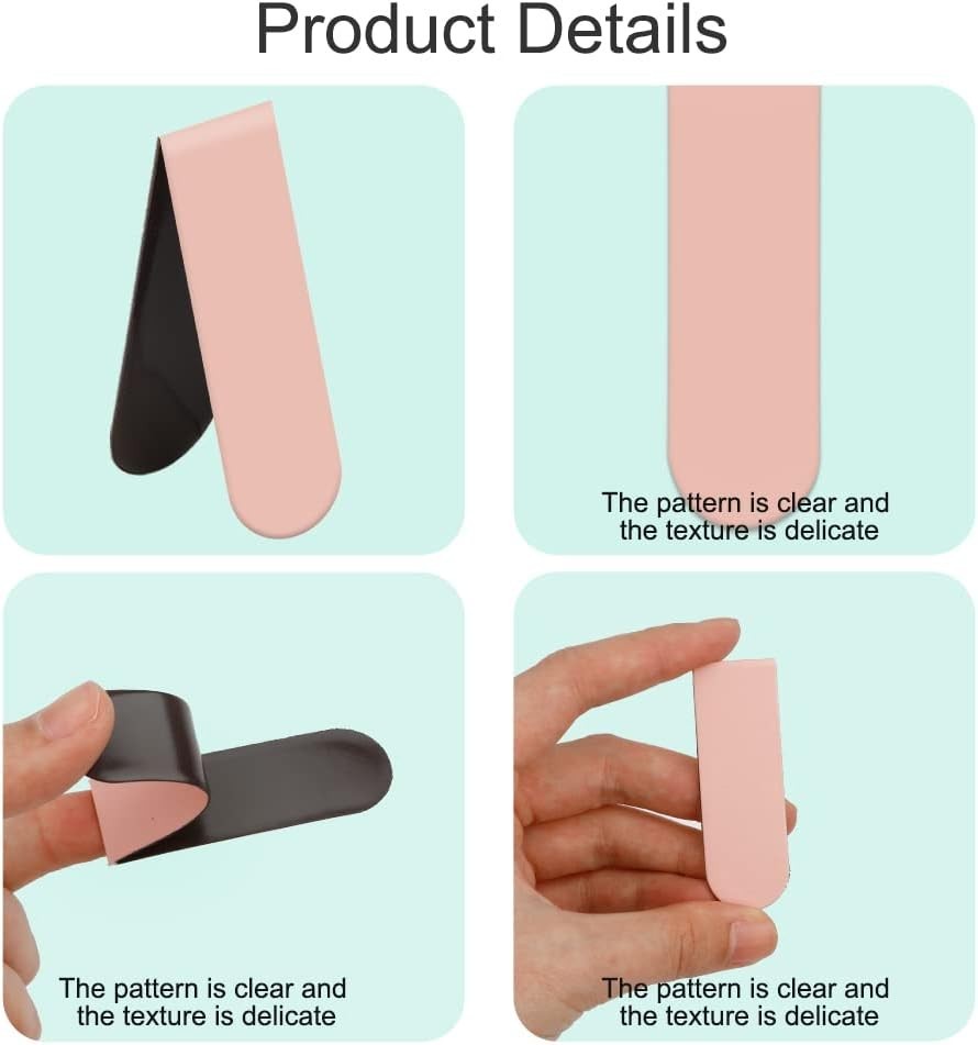 15PCS Magnetic Bookmarks for Students, Adults, and Kids in Solid Colors