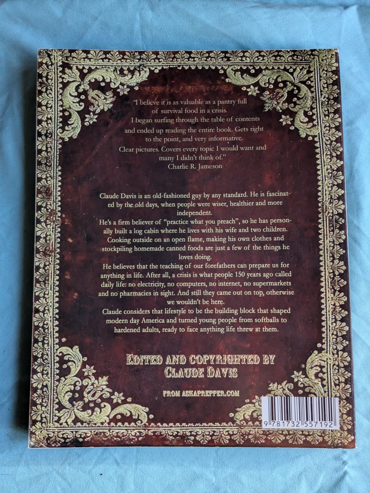The Lost Ways Claude Davis 4th ed Survival Frontier Pioneer Homestead Book
