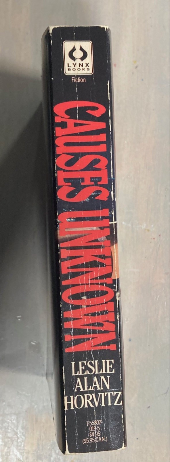 Causes Unknown Leslie Alan Horvitz 1989 Lynx 1st ed. Signed Horror, Thriller