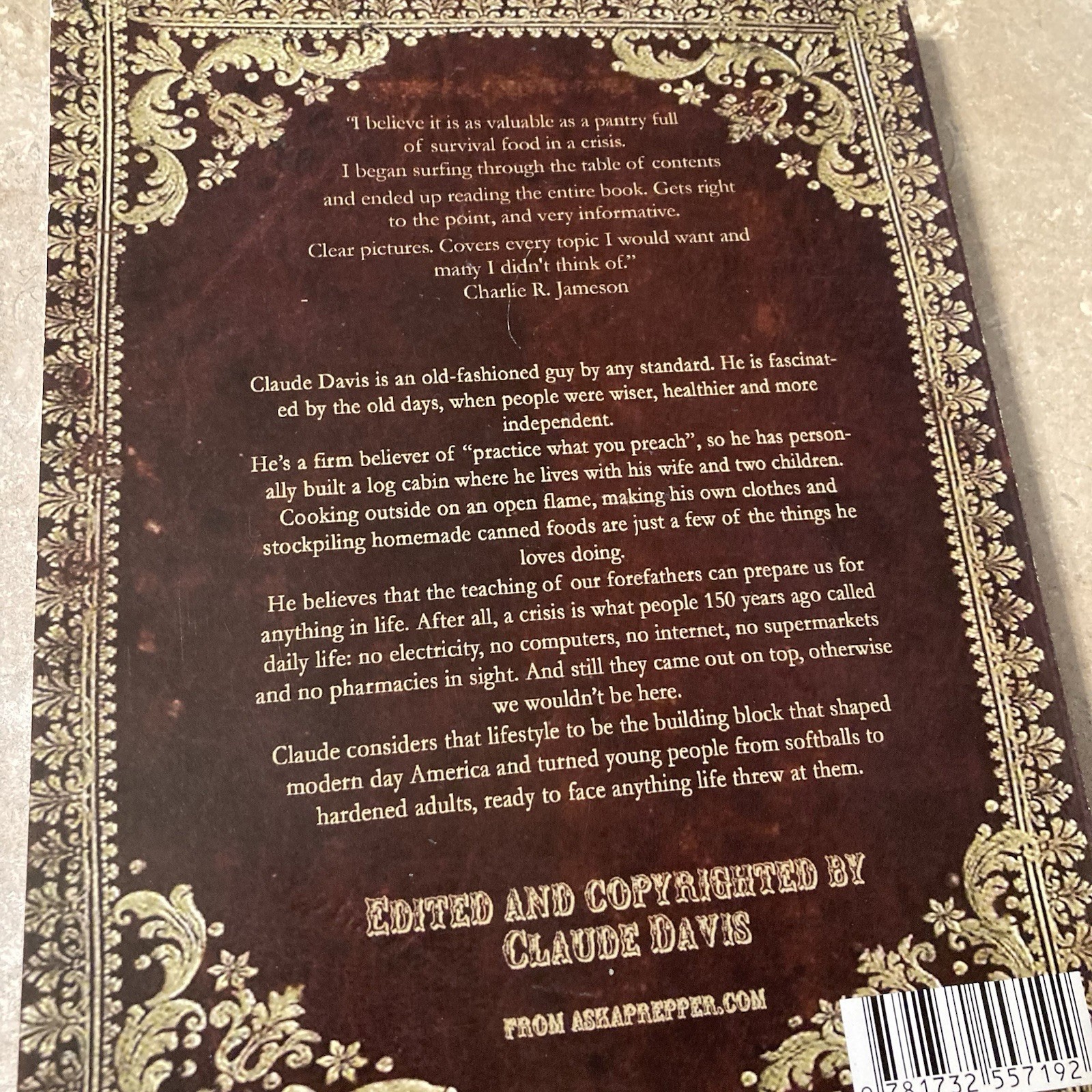 The Lost Ways Book By Claude Davis 4th Edition Survival Prepper Manual