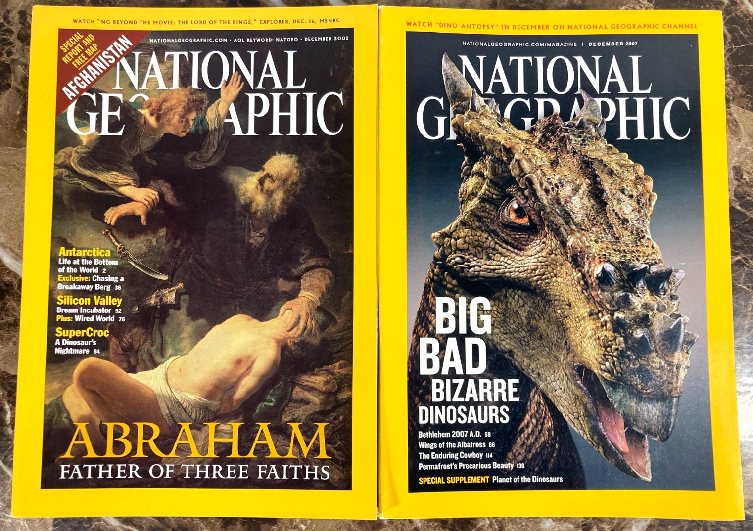 National Geographic Magazine 1968-2024 Lot of 10 Random Pick G-VG No Duplicates