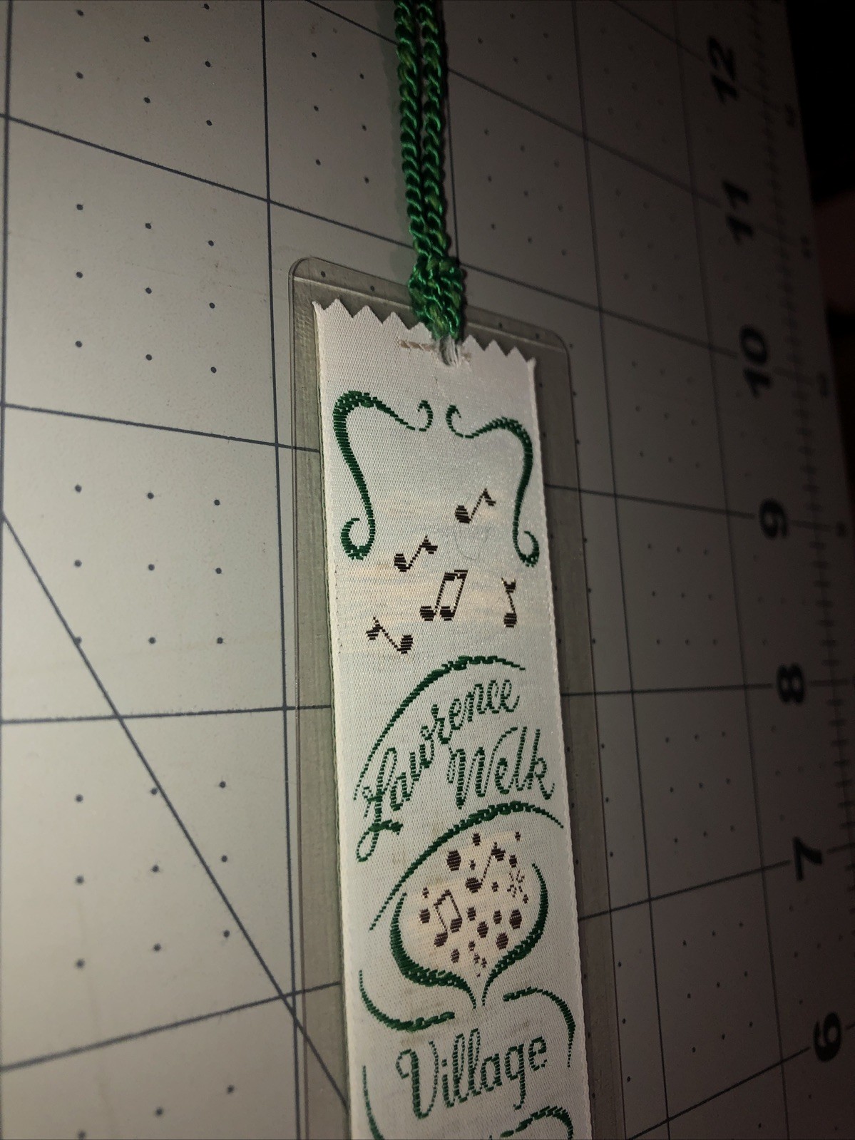 Lawrence Welk Village Weve-A-Gift Lovely Bookmark Vintage Hatfield PA Polyester