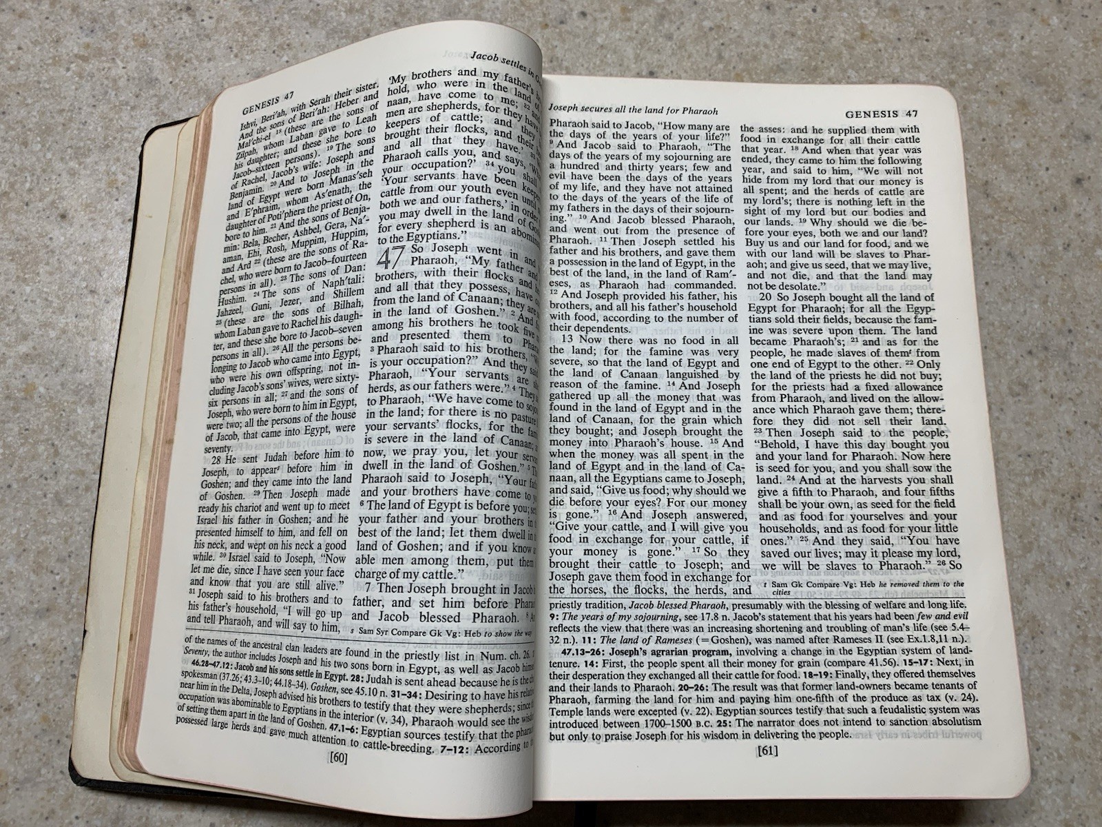 OXFORD ANNOTATED BIBLE RSV Revised Standard Version LEATHER 1962 Old & New Test