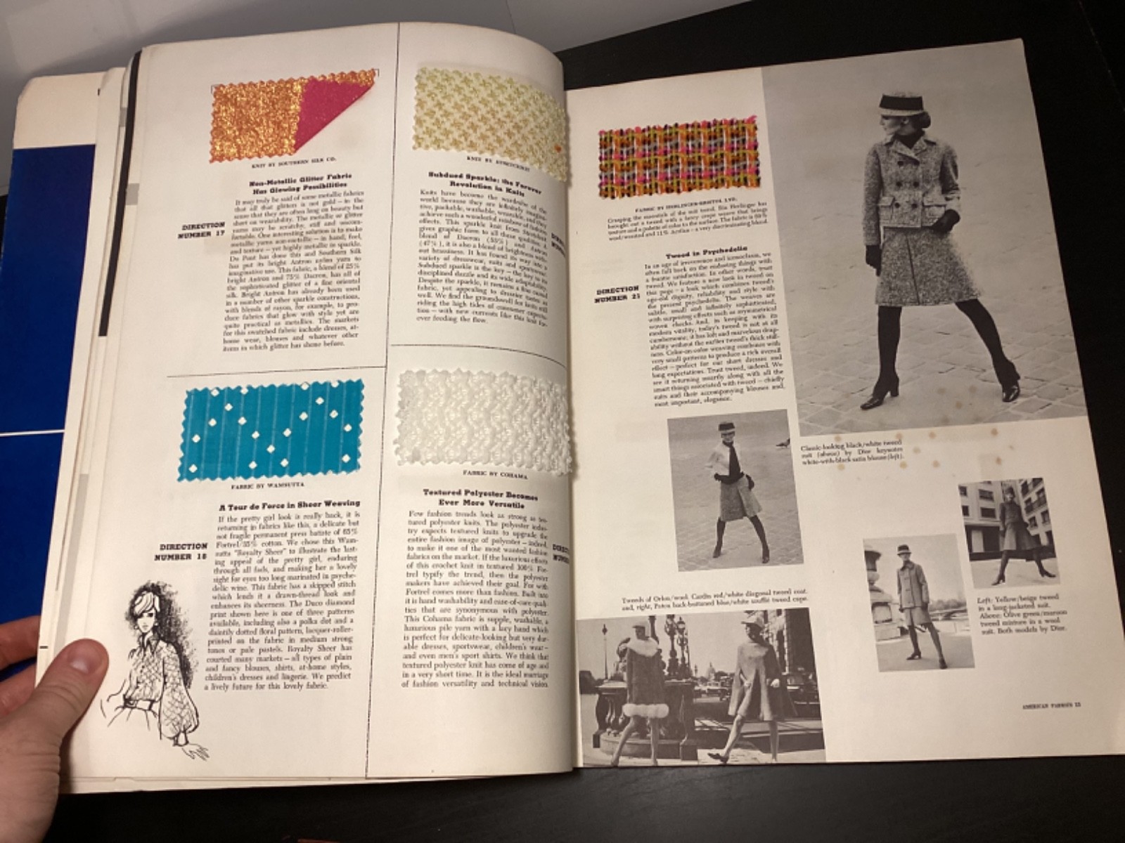 American Fabrics No. 77 – Fall/Winter 1967 – Polyester Issue + Fabric Samples