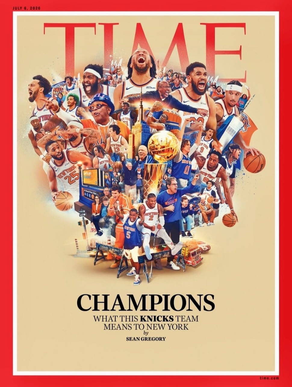 TIME MAGAZINE – JULY 2026 – NY KNICKS 2026 NBA CHAMPIONS – PRE SALE