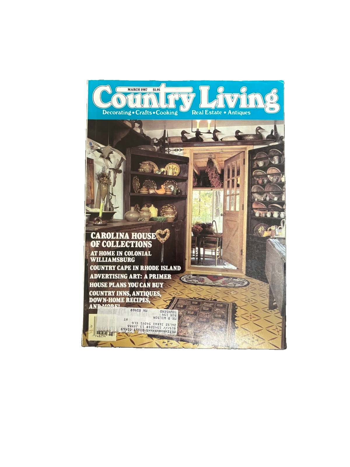 Country Living Illustrated Magazine Lot of 4: May/Jun/Jul/Mar/Oct 1987 Topics