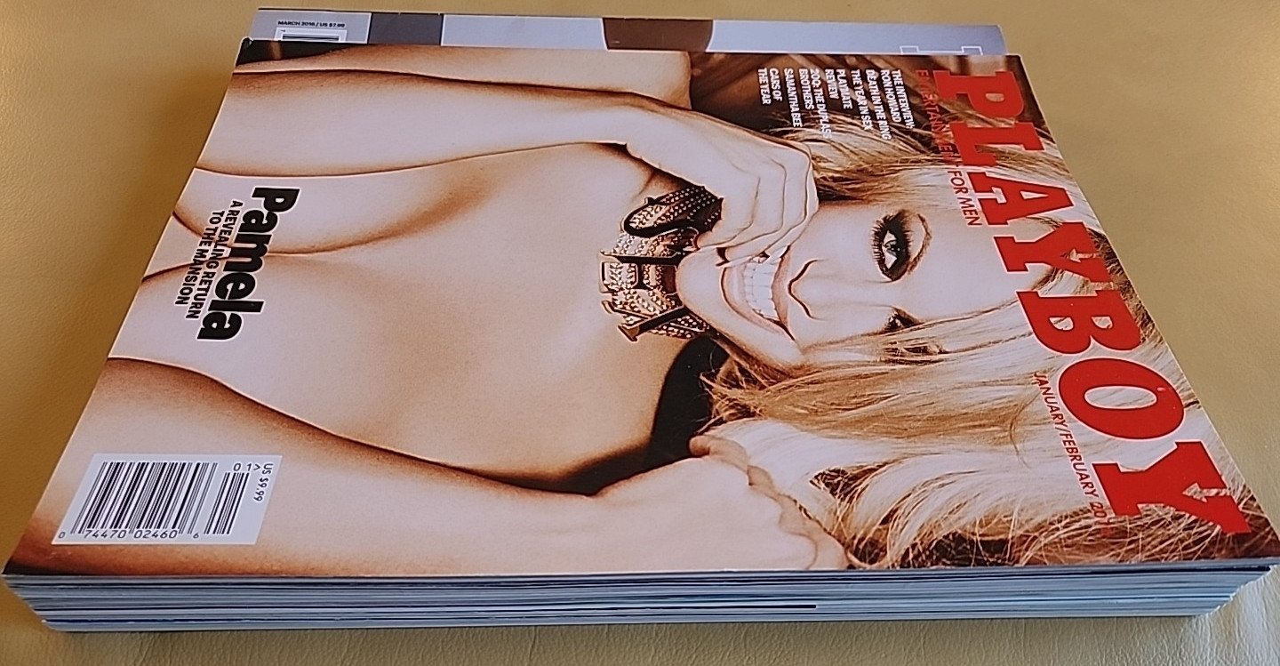 2016 PLAYBOY MAGAZINE JAN/FEB PAMELA ANDERSON & MAR APR MAY JUN JUL/AUG Lot of 6