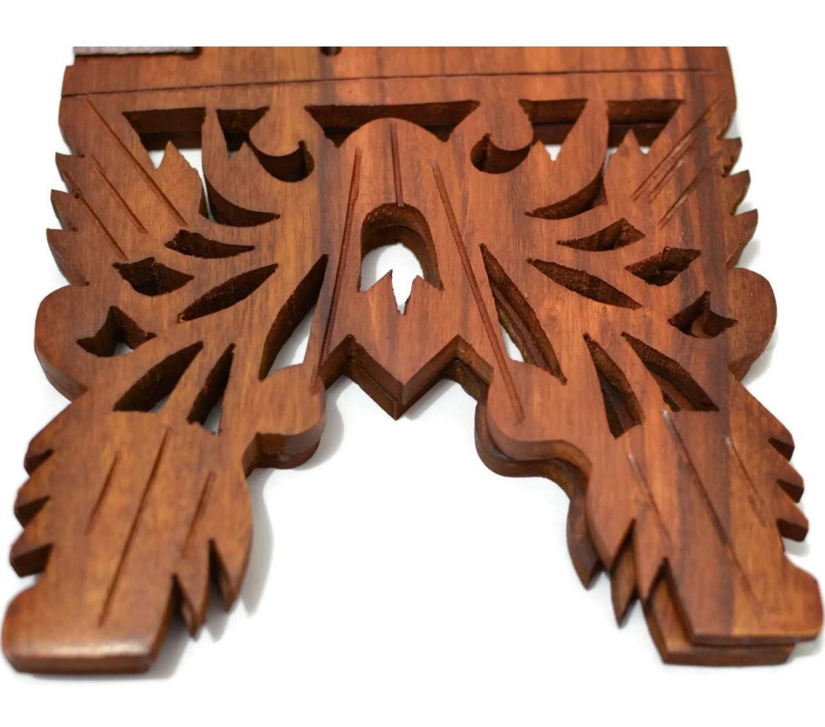 Holybook Holder Stand Unique Holidays Gift Rihal Rehal Rail Wooden Carved 15″x7″