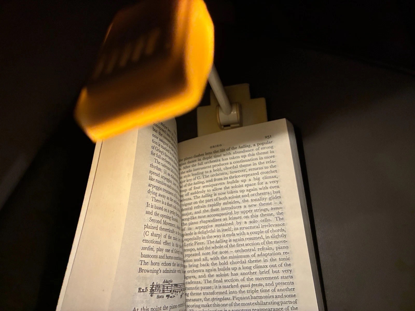 Vintage book light from the 1980s (unbranded), tested [READ DESCRIPTION]