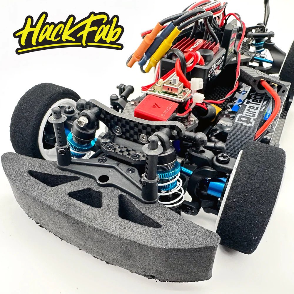 HackFab Carbon Fiber Front/Rear Shock Towers for Latrax Rally