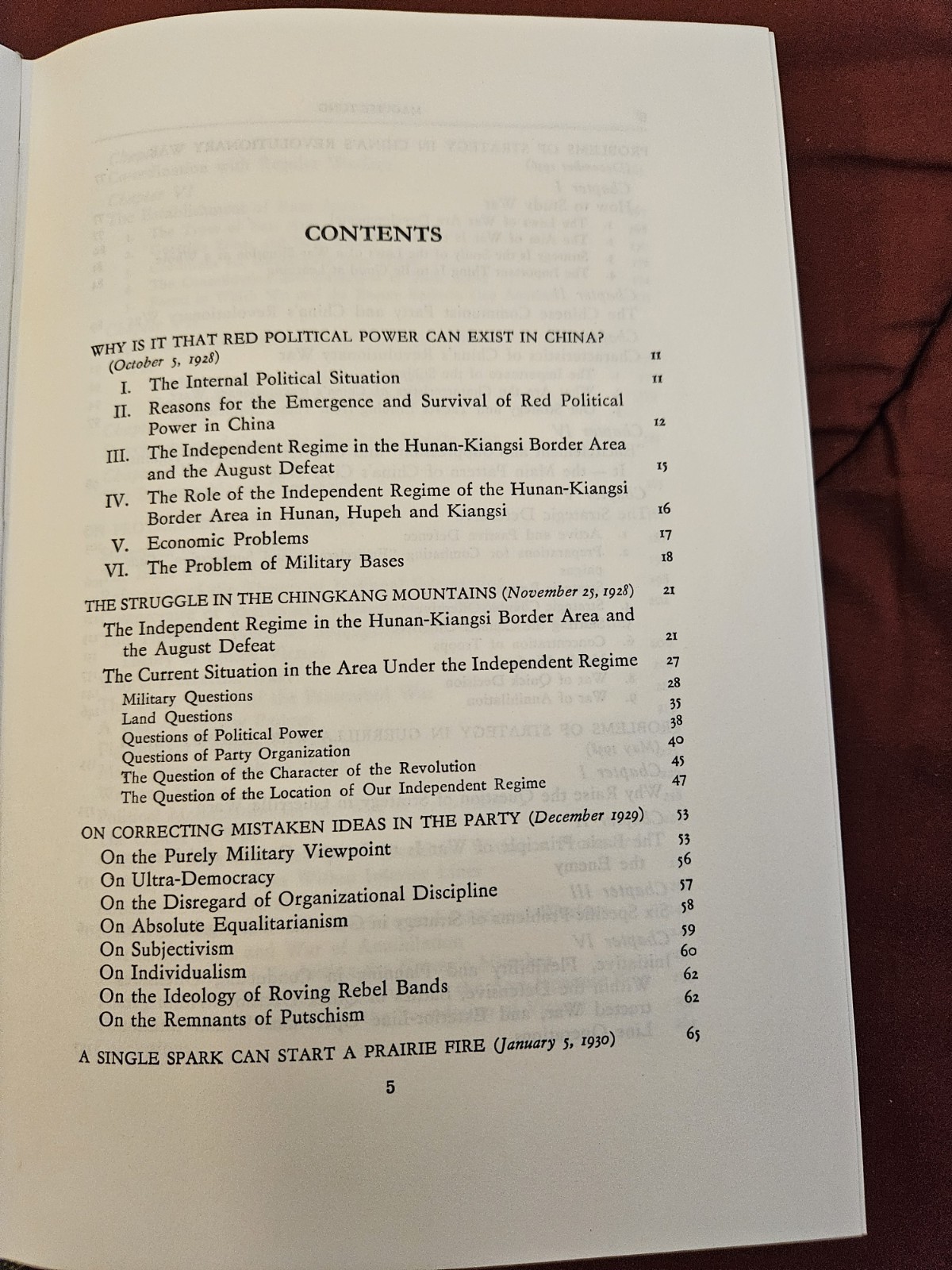 SELECTED MILITARY WRITINGS OF MAO TSE-TUNG in Orig. Slipcase, MINT CONDITION