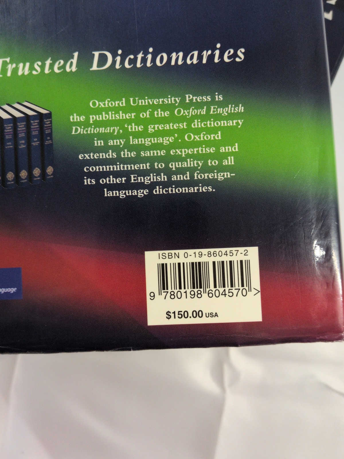 Shorter Oxford English Dictionary Fifth Edition 2-Volume Hardcover Set 2003