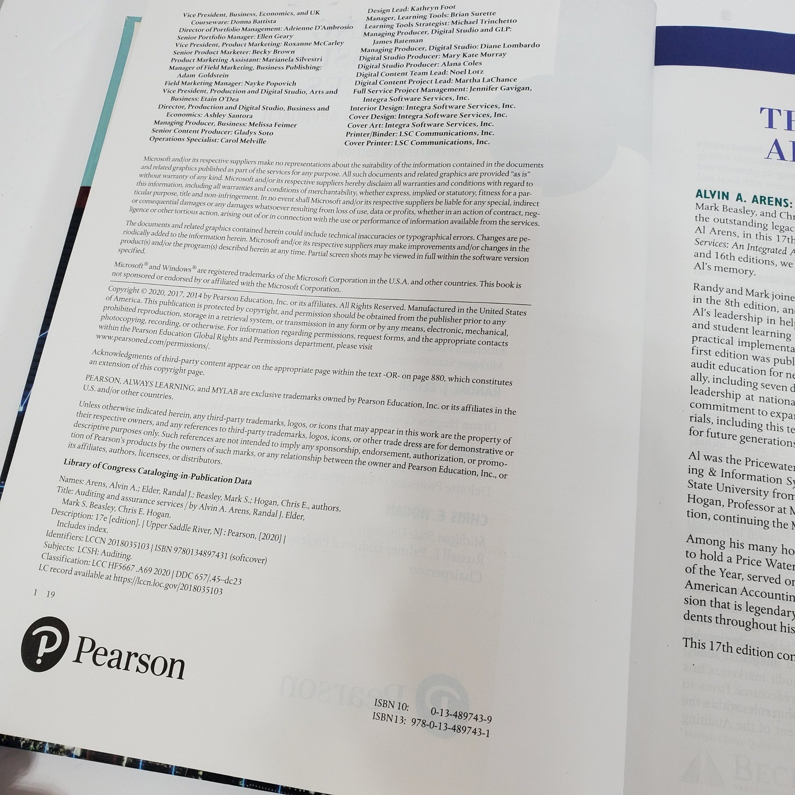 Auditing and Assurance Services Textbook 17th Edition Pearson