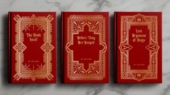 First Law Trilogy. Joe Abercrombie. Edition Limited Kickstarter Slipcase +Extras