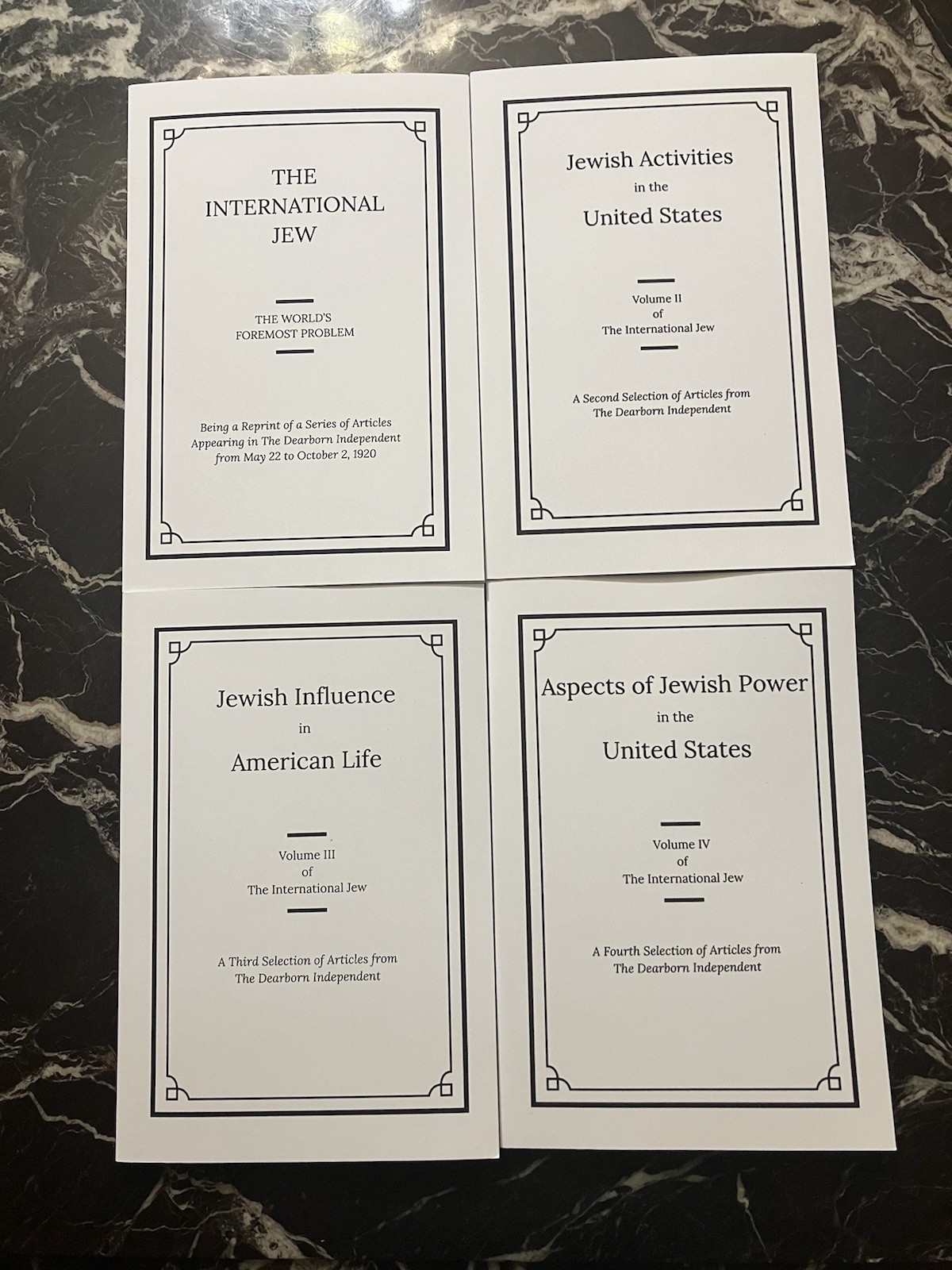 Henry Ford’s The International 4-Volume Set
