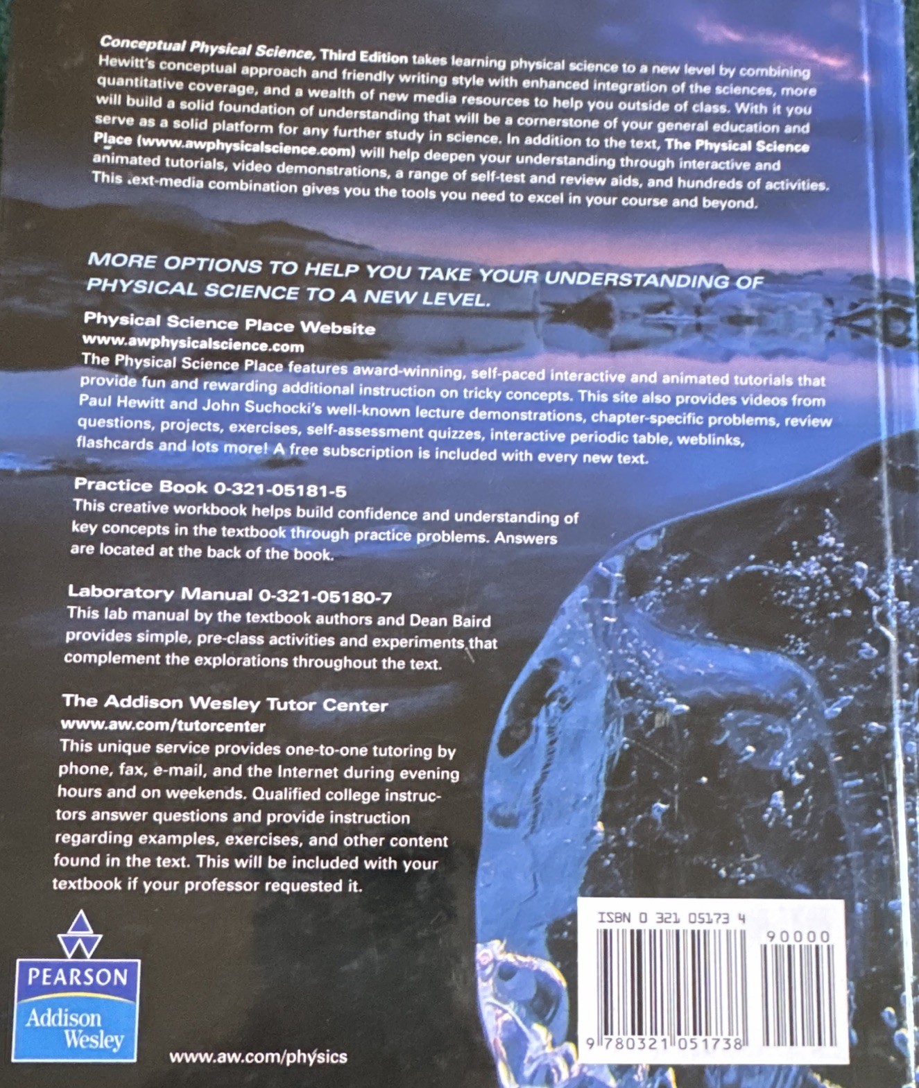 Conceptual Physical Science 3rd Ed Hewitt Suchocki Hardcover Pearson 2006 837p