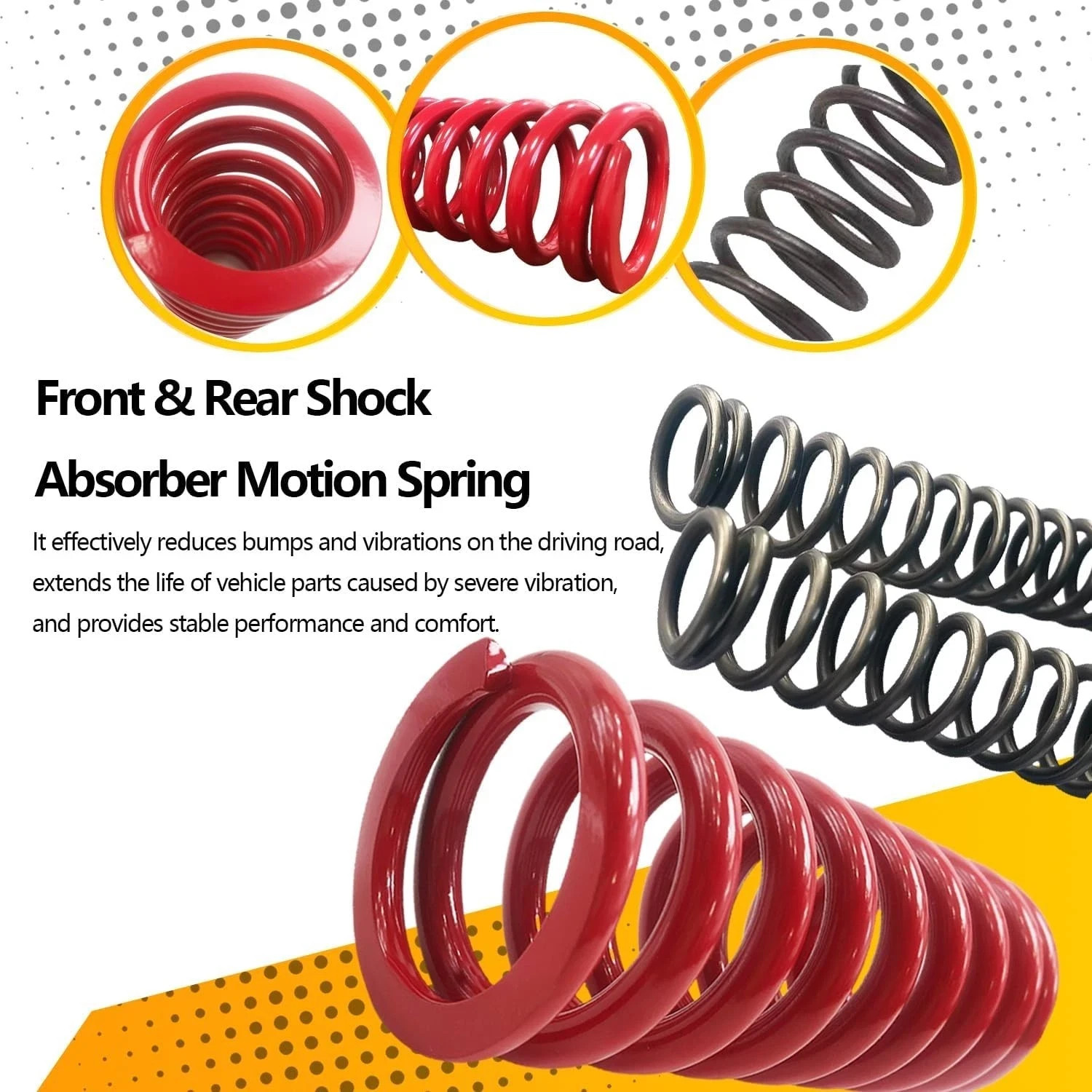 Heavy Duty Front & Rear Motion Shock Spring Kit for 2000-2004 Yamaha TTR125