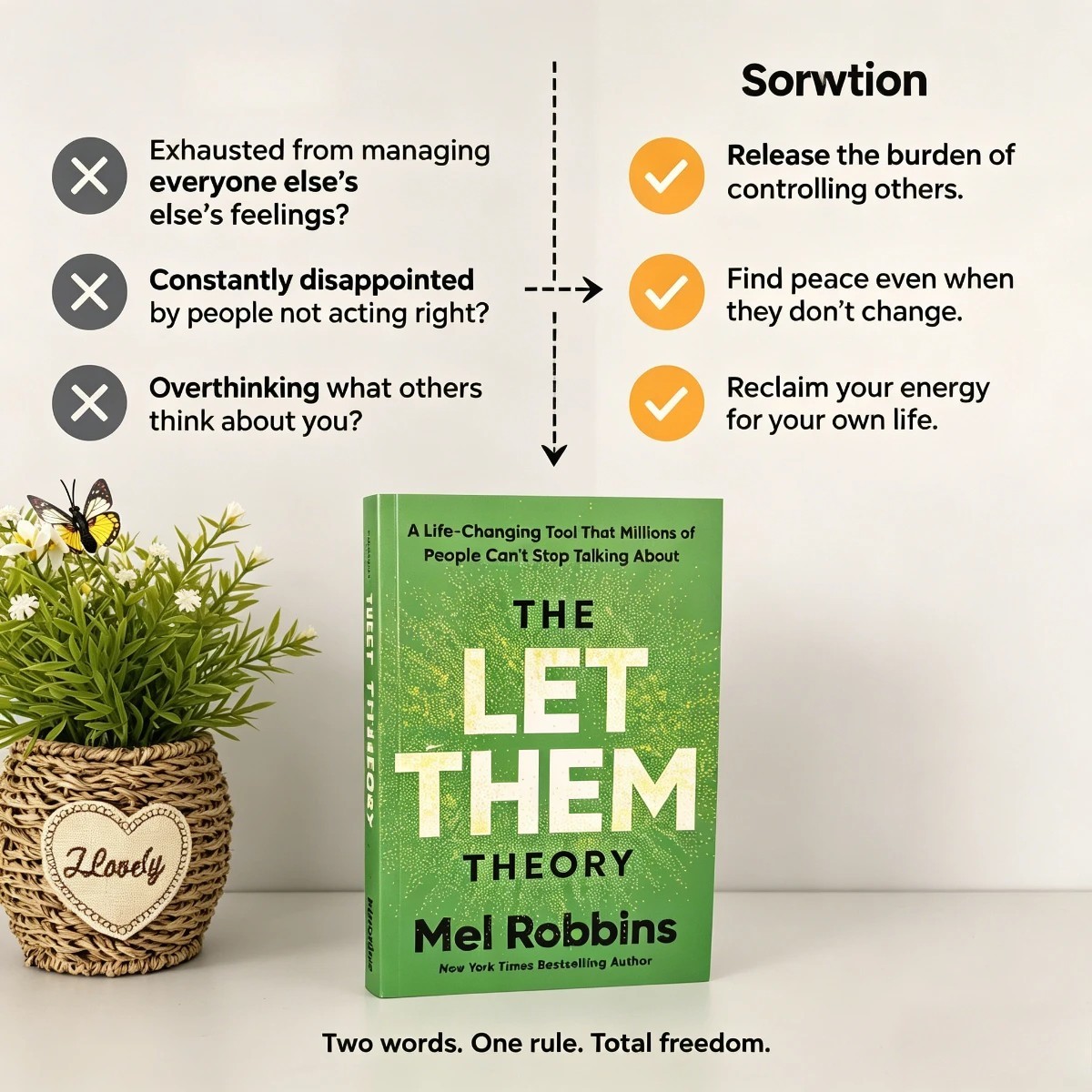 The Let Them Theory By Mel Robbins, Paperback Book